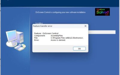 Solved – Windows 11 Install Shield Error – Access Denied