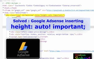 Solved – Google AdSense Breaking Scroll & Layout