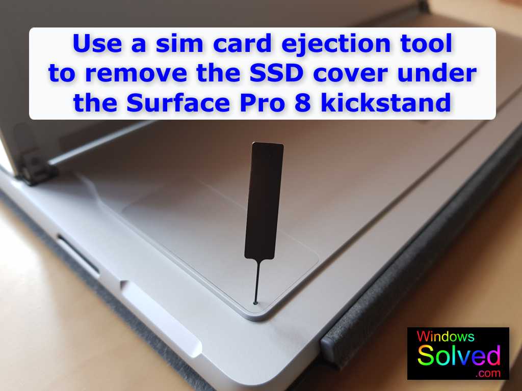Accessing the SSD Hard Drive on Microsoft Surface Pro 8